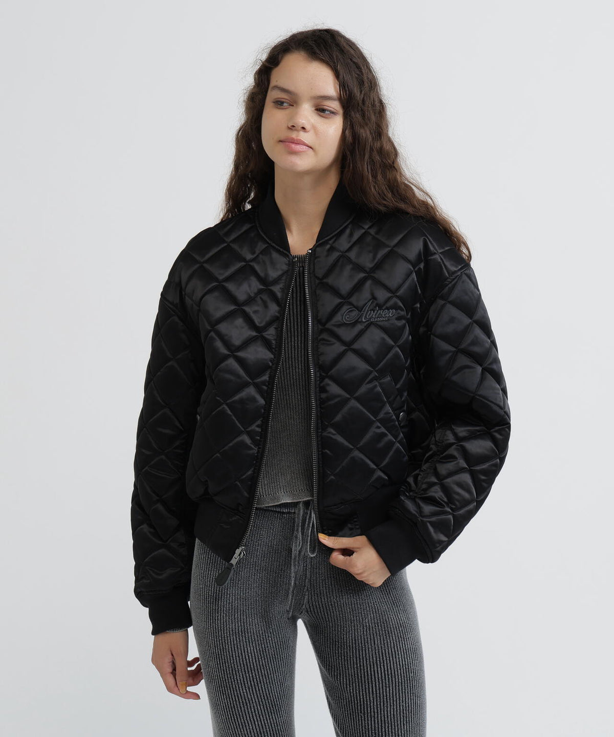 REVERSIBLE QUILTED VARSITY JACKET
