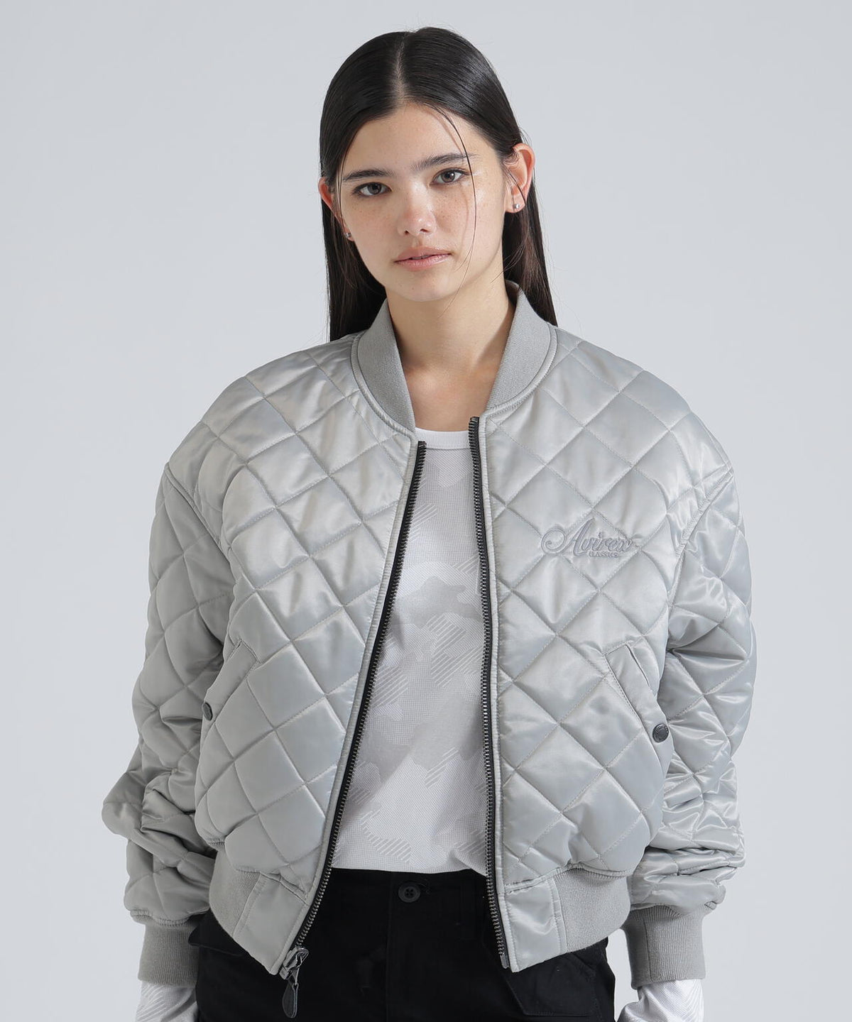 REVERSIBLE QUILTED VARSITY JACKET