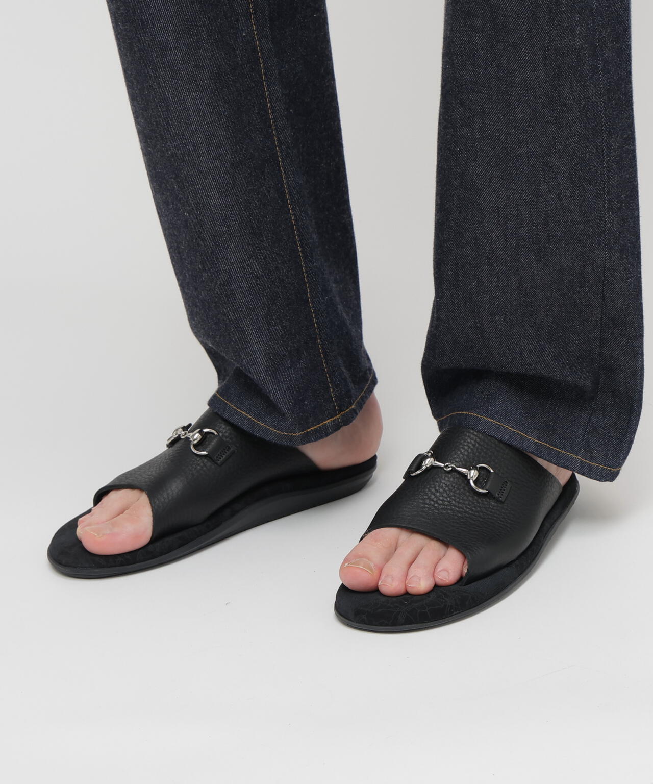 AVIREX×ISLAND SLIPPER》MAP PATTERN BIT SLIDE SANDAL | AVIREX