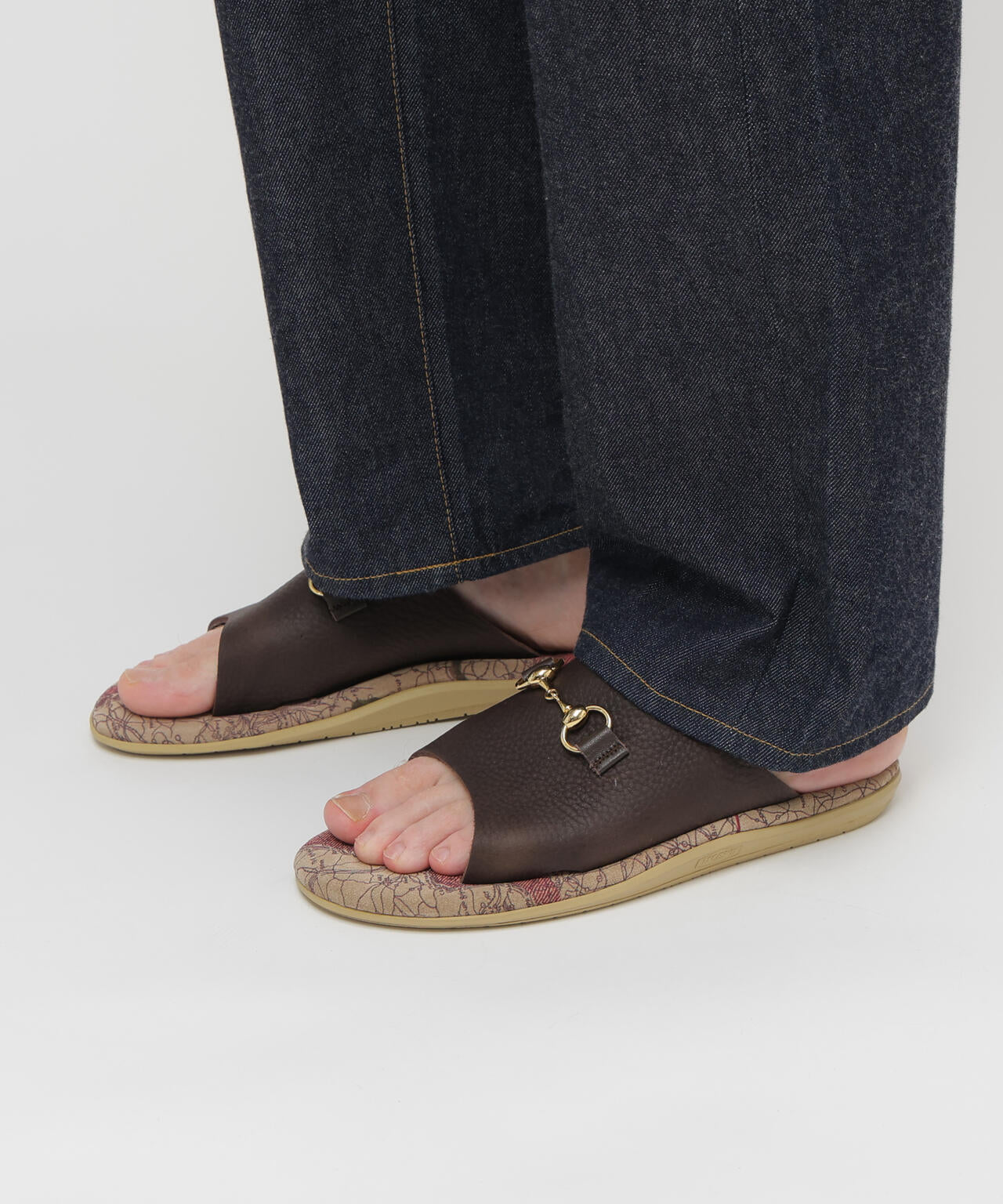AVIREX×ISLAND SLIPPER》MAP PATTERN BIT SLIDE SANDAL | AVIREX