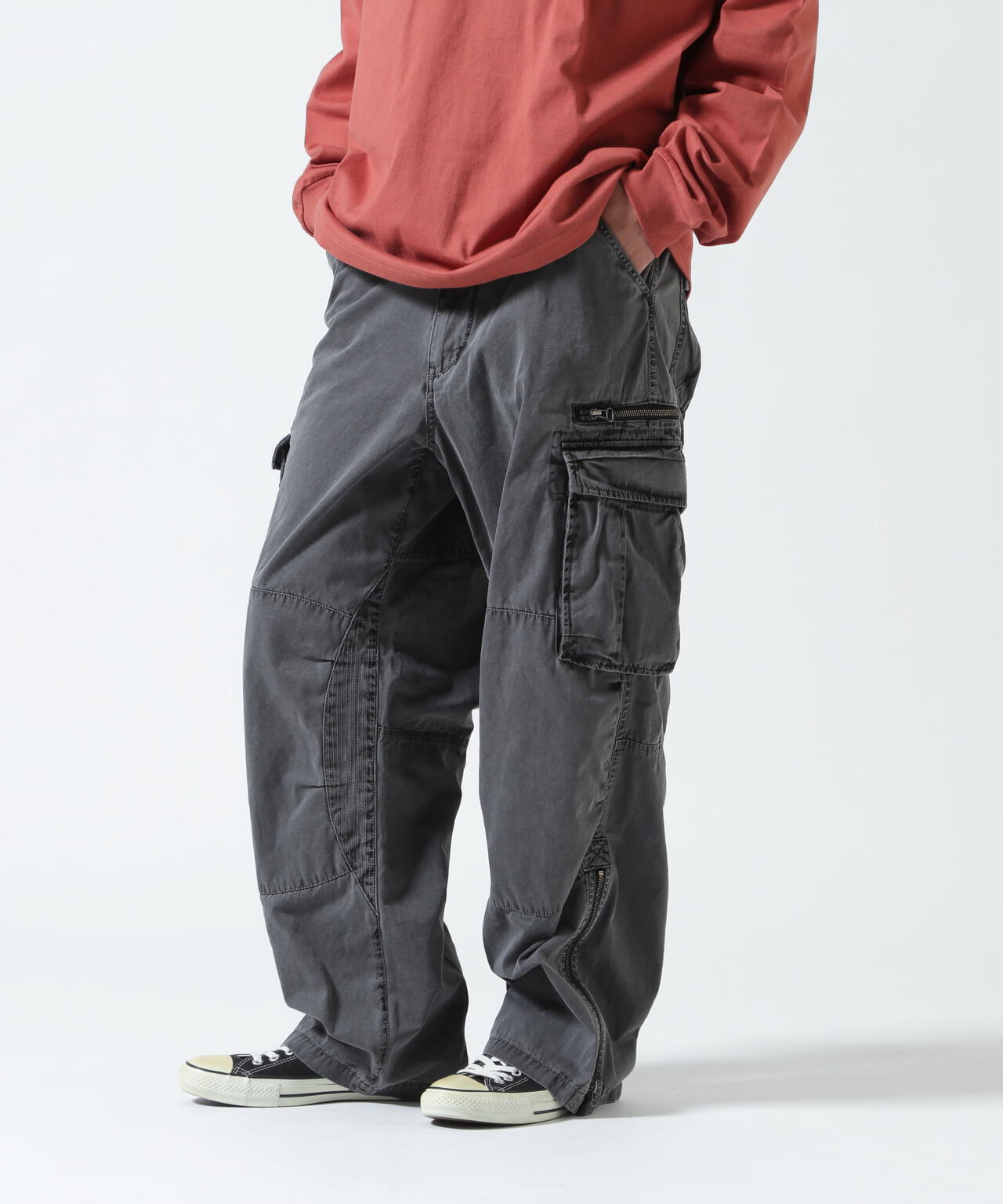 PIGMENT TAPING CARGO PANTS