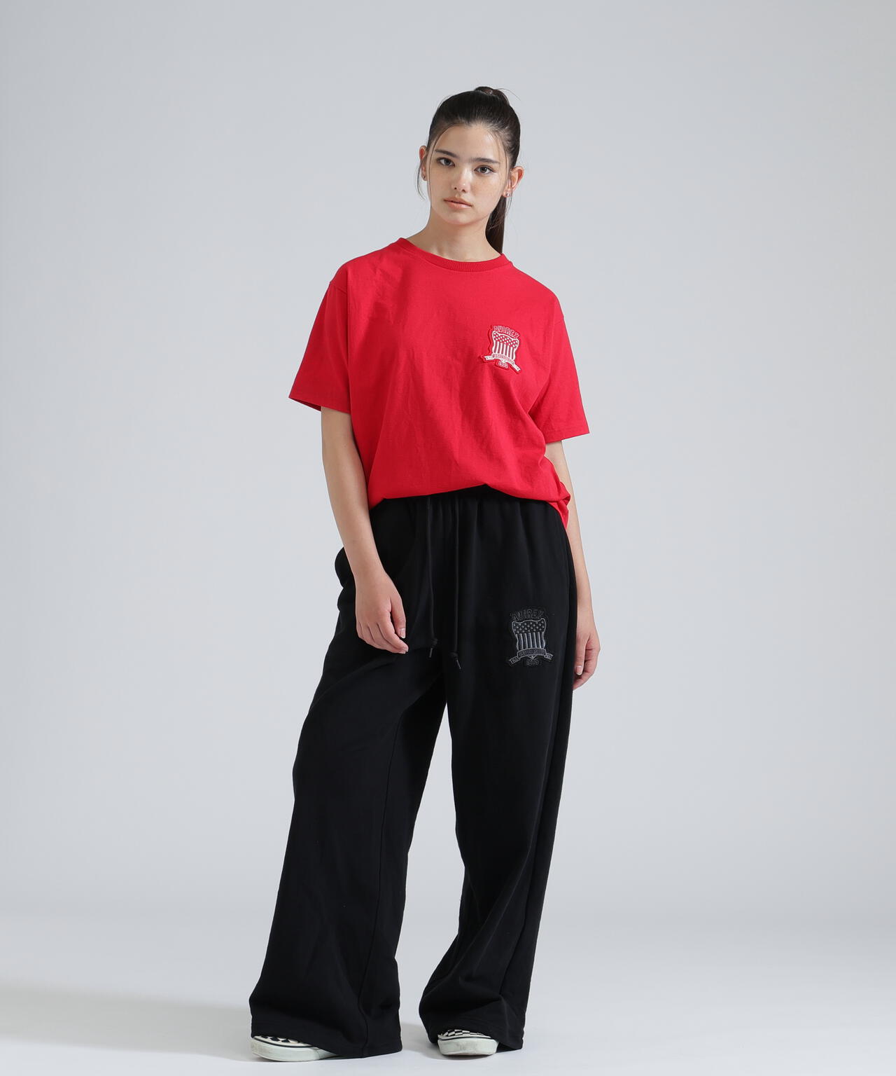 WOMAN》SIGNATURE VARSITY LOGO SWEAT PANTS | AVIREX（アヴィレックス