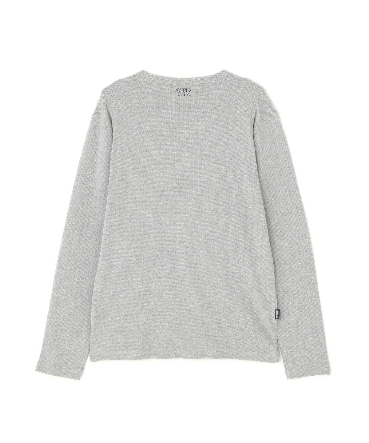 《DAILY/デイリー》MINI WAFFLE L/S HENLEY NECK T-SHIRT