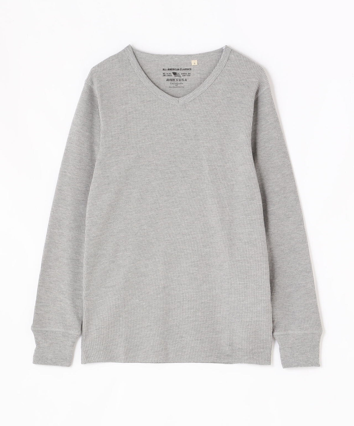 《DAILY/デイリー》L/S THERMAL V-NECK T-SHIRT