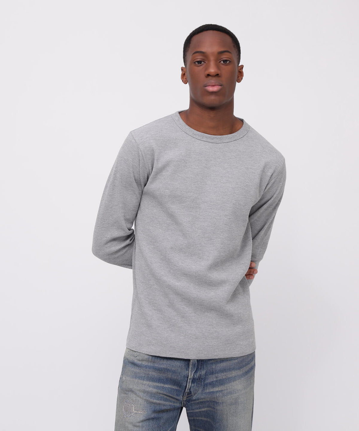 《DAILY/デイリー》L/S THERMAL CREW NECK T-SHIRT