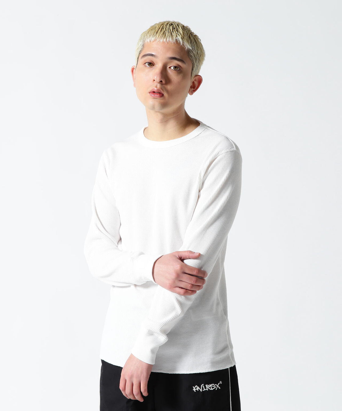 《DAILY/デイリー》L/S THERMAL CREW NECK T-SHIRT