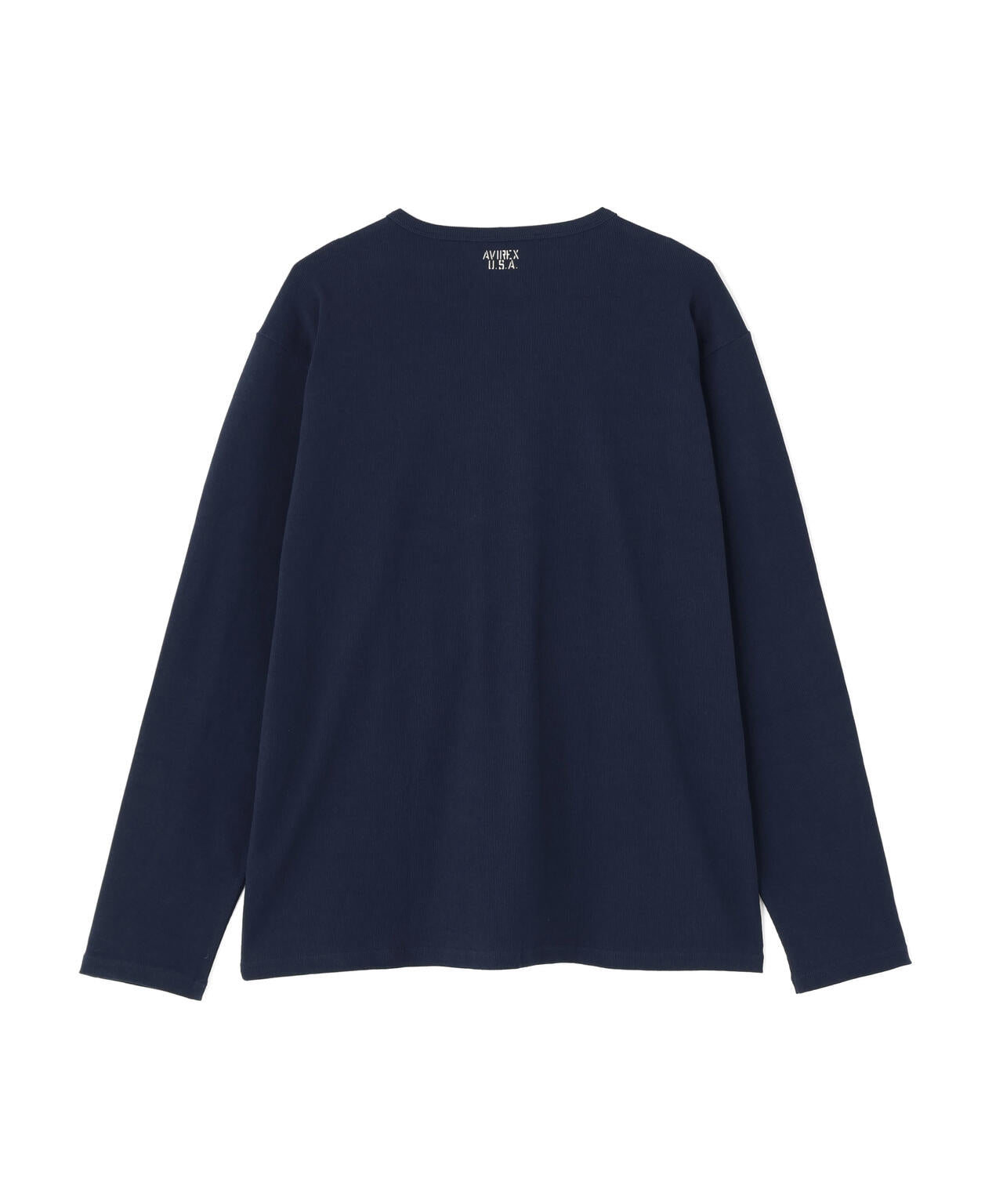 《DAILY/デイリー》BIG SIZE RIB L/S CREW NECK T-SHIRT
