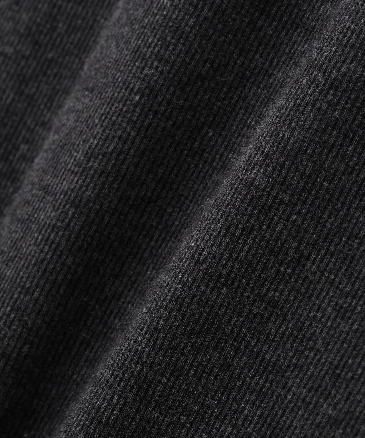 BIG SIZE RIB L/S HENLEY NECK T-SHIRT