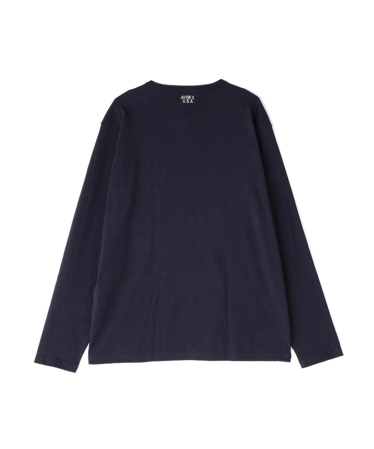 《DAILY/デイリー》BIG SIZE RIB L/S HENLEY NECK T-SHIRT