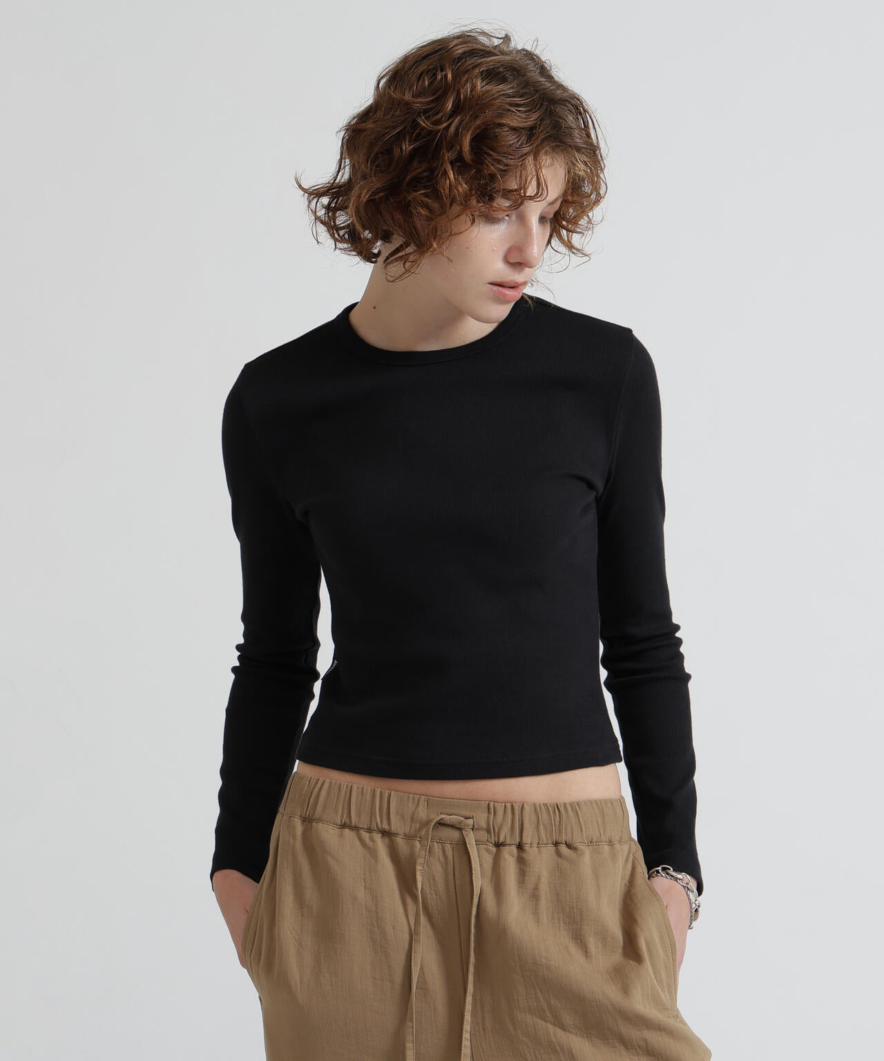 DAILY/デイリー/WOMAN》L/S CREW NECK T-SHIRT | AVIREX