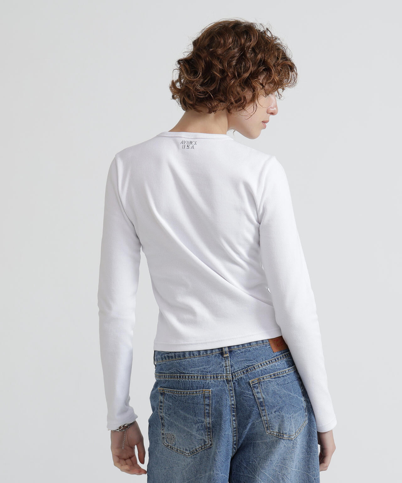 DAILY/デイリー/WOMAN》L/S CREW NECK T-SHIRT | AVIREX