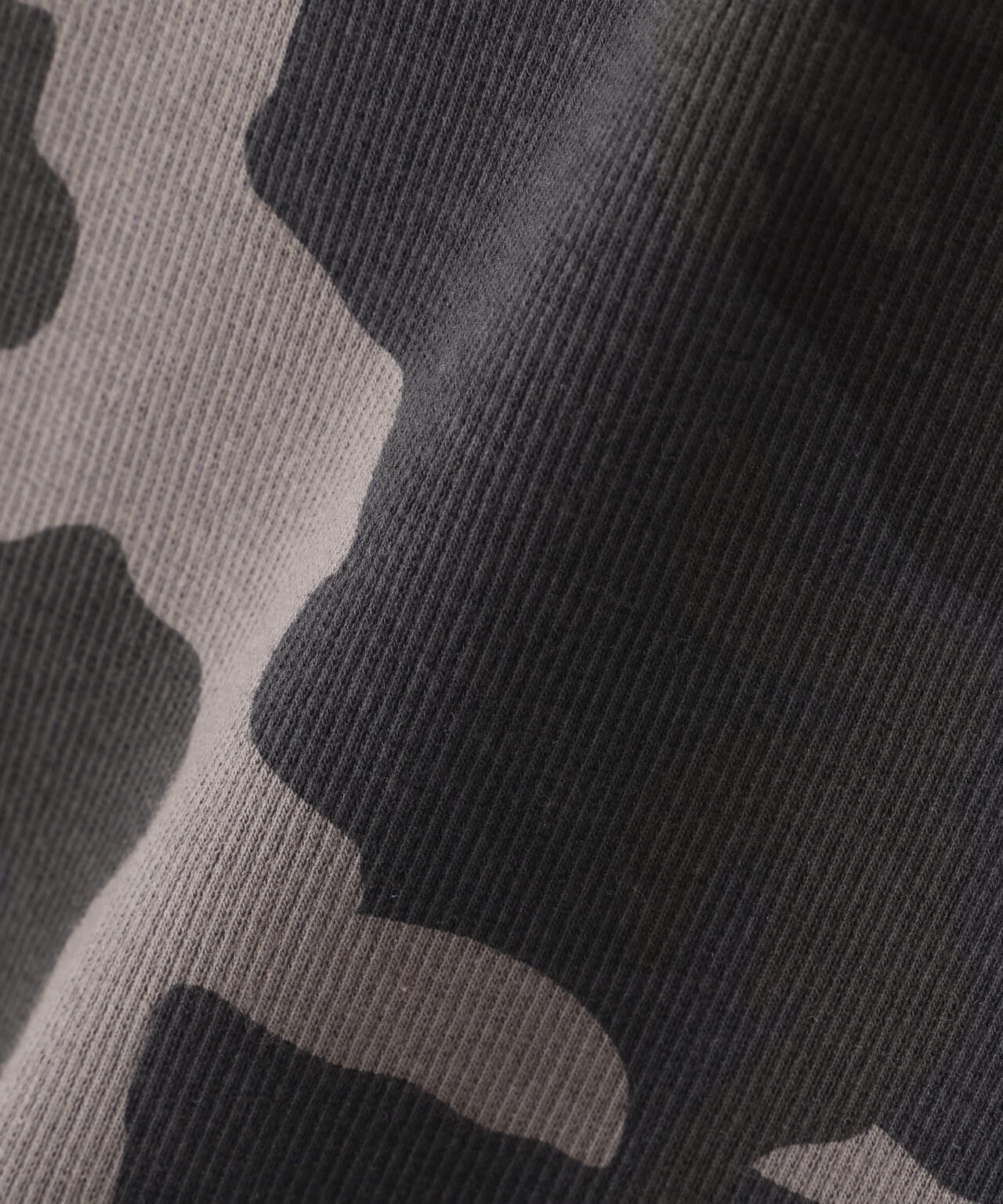 《WEB限定/DAILY/デイリー/WOMAN》RIB CAMO L/S CREW NECK T-SHIRT
