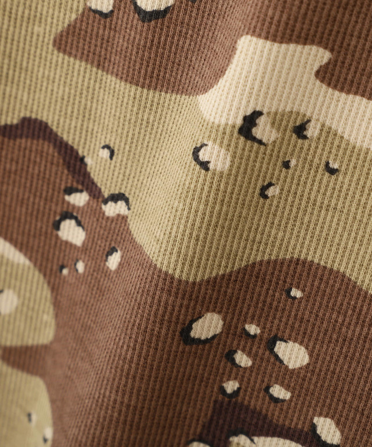 《WEB限定/DAILY/デイリー/WOMAN》RIB CAMO L/S CREW NECK T-SHIRT