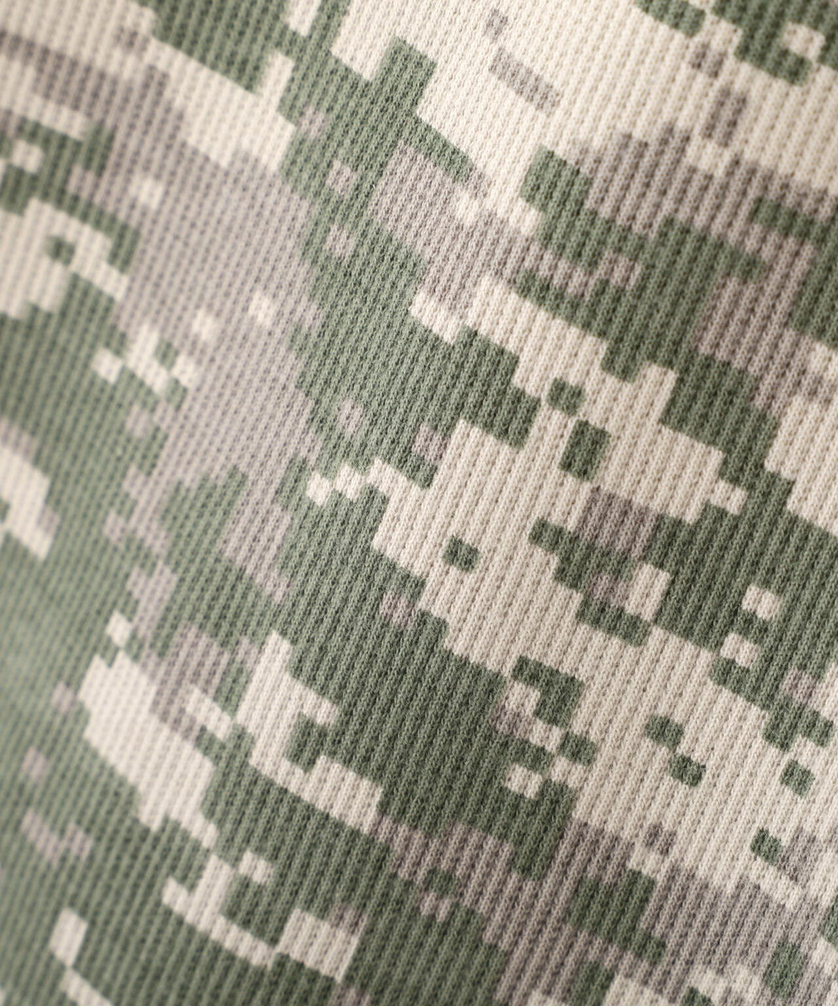 《WEB限定/DAILY/デイリー/WOMAN》RIB CAMO L/S CREW NECK T-SHIRT