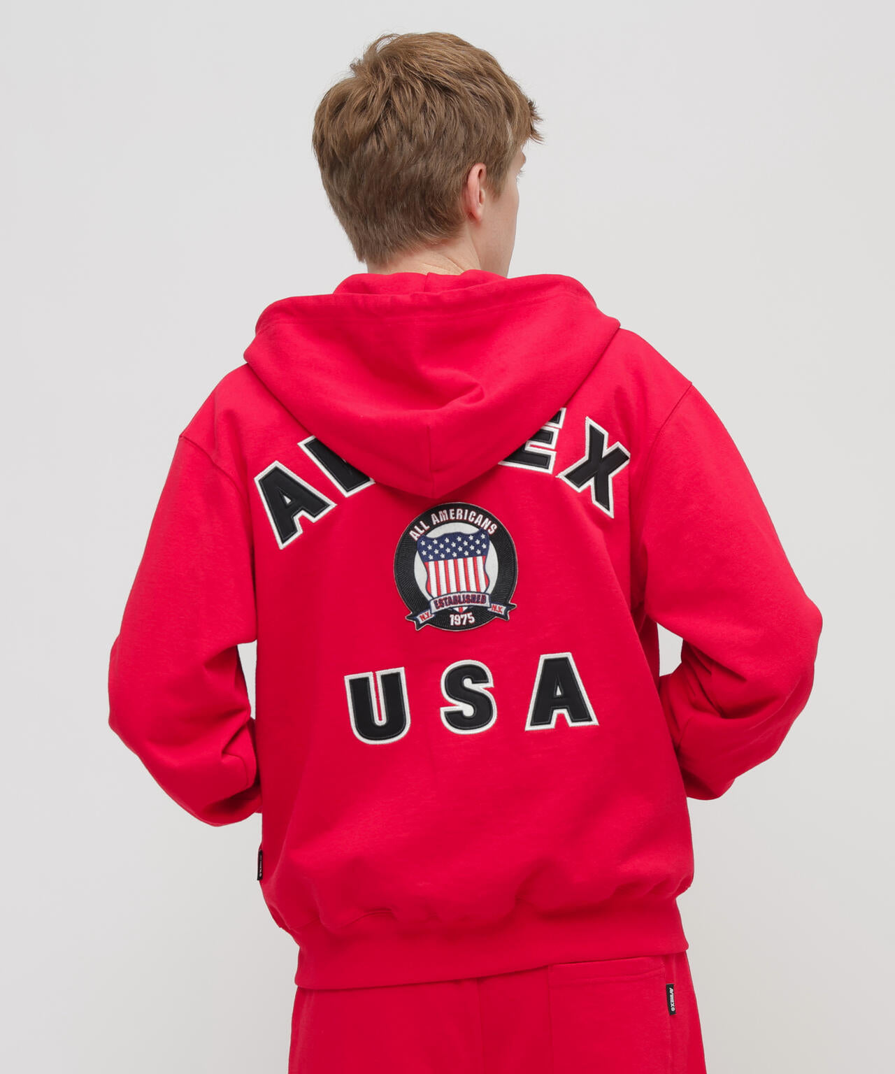 AVIREX ジップアップパーカー レッド SIGNATURE VARSITY ZIP UP PARKA | AVIREX（アヴィレックス） ｜【公式