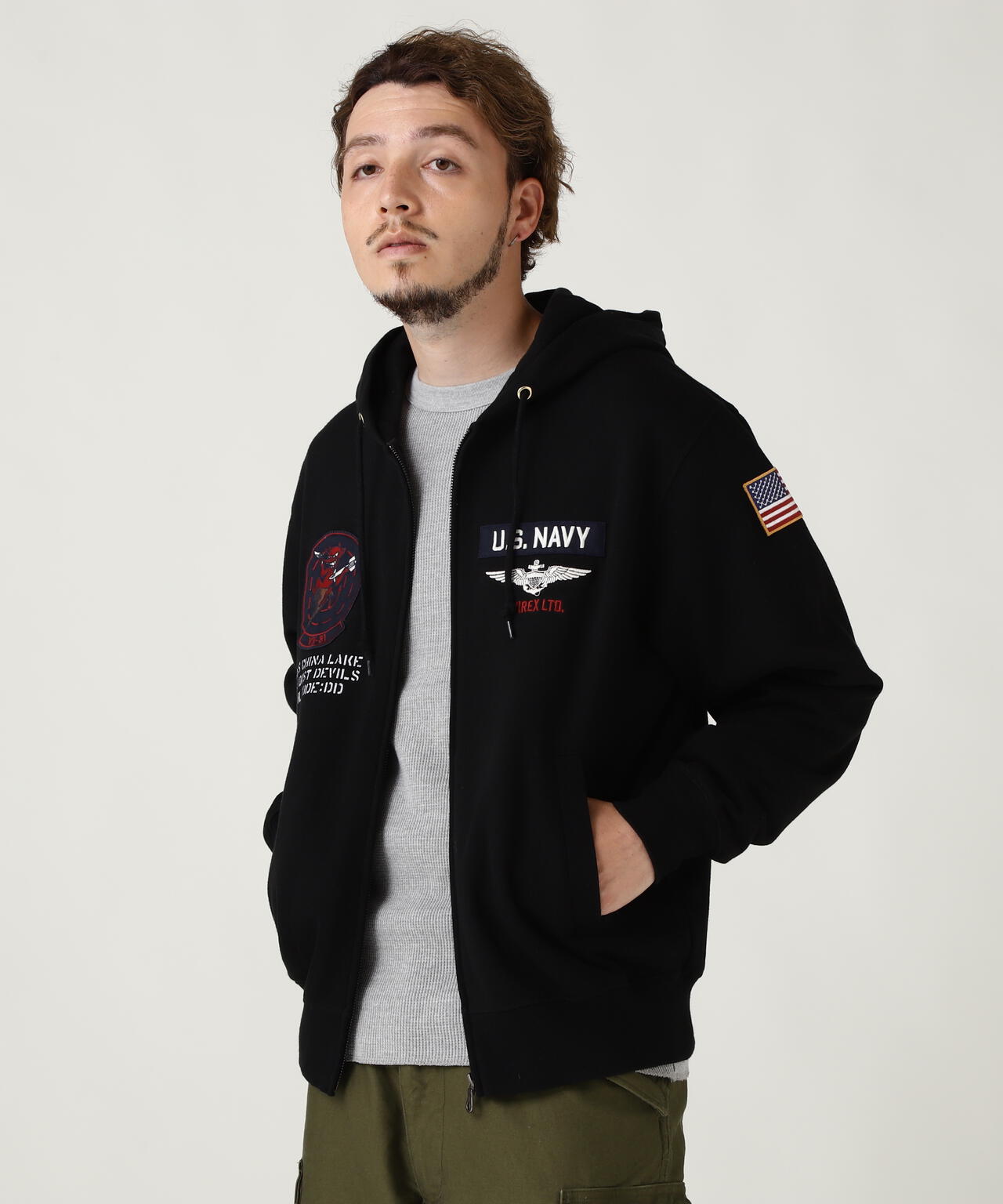 LONG SLEEVE ZIP PARKA DUST DEVILS | AVIREX（アヴィレックス