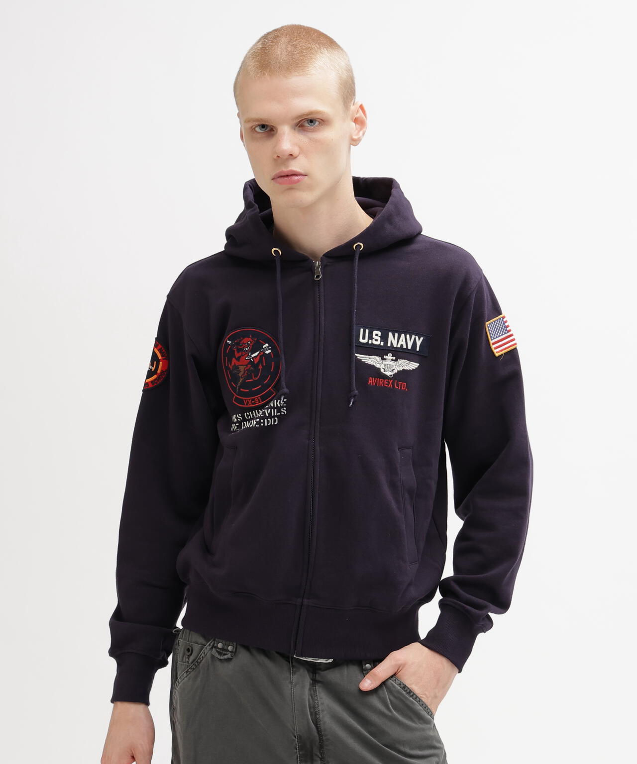 LONG SLEEVE ZIP PARKA DUST DEVILS | AVIREX（アヴィレックス