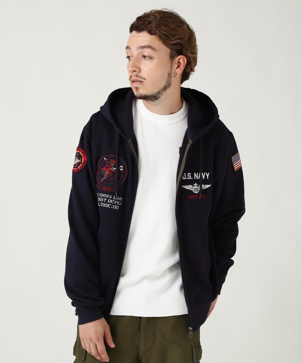 LONG SLEEVE ZIP PARKA DUST DEVILS | AVIREX（アヴィレックス