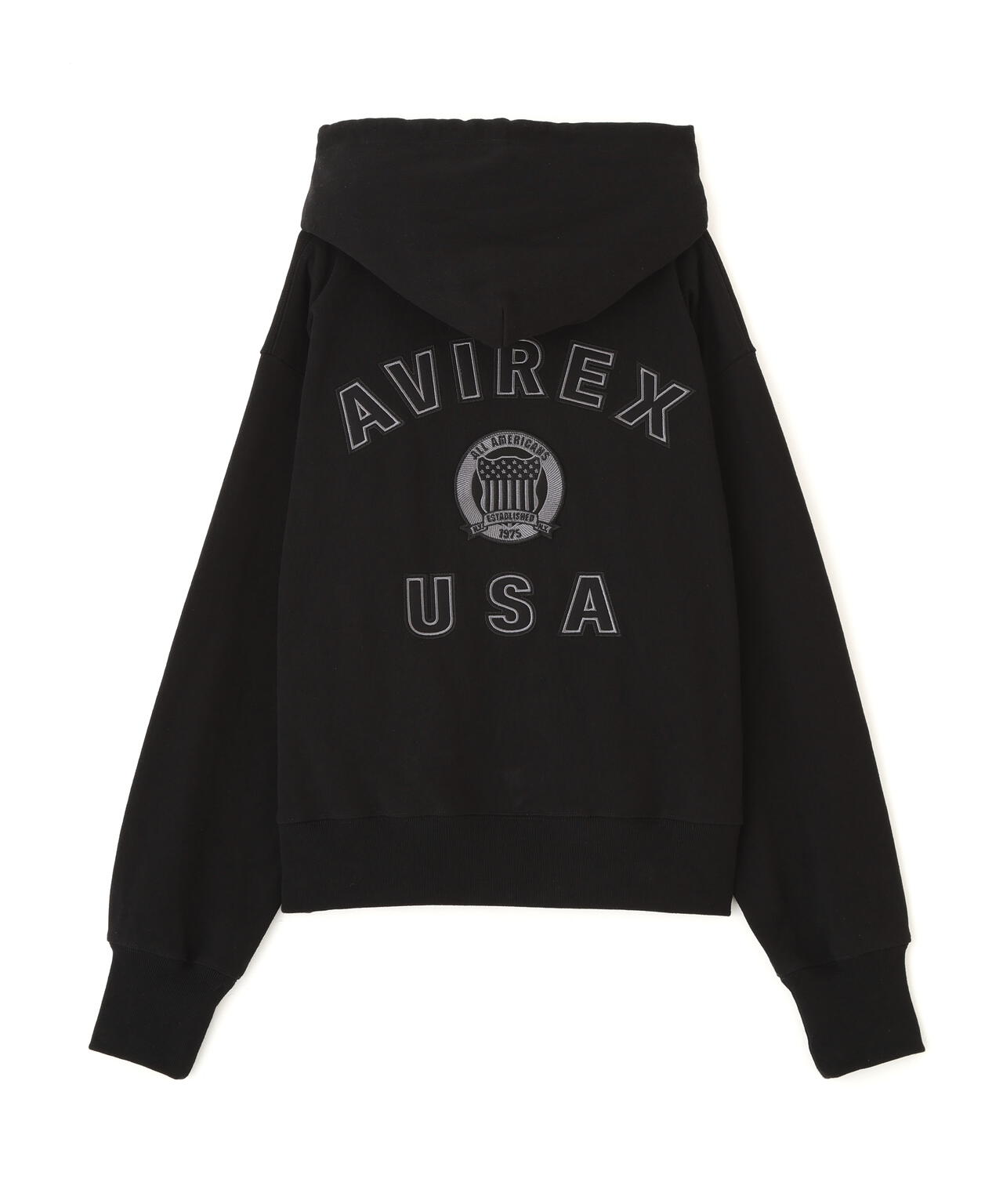 美品‼️AVIREX(アヴィレックス)婦人ジャンパー サイズM WOMAN》SIGNATURE VARSITY LOGO ZIP PARKA | AVIREX（アヴィレックス