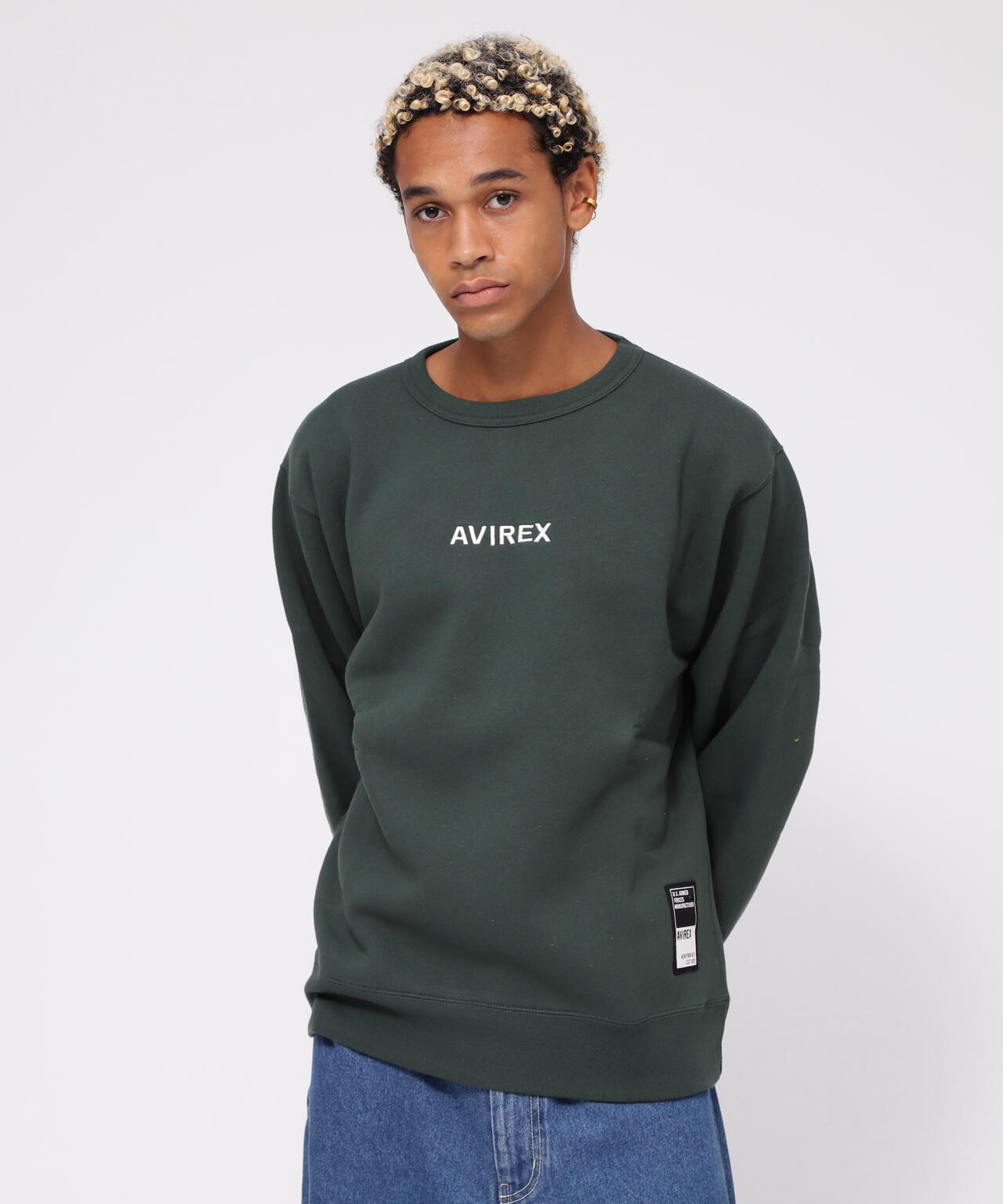 WEB&DEPOT限定》LOGO CREW SWEAT | AVIREX（アヴィレックス） ｜【公式