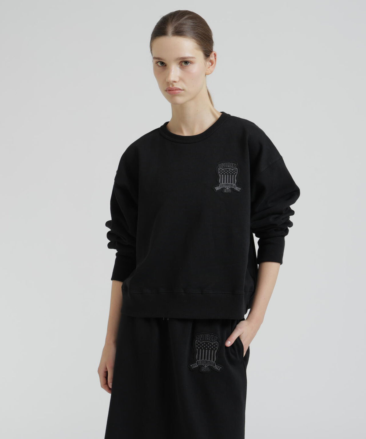 《WOMAN》SIGNATURE VARSITY LOGO SWEAT