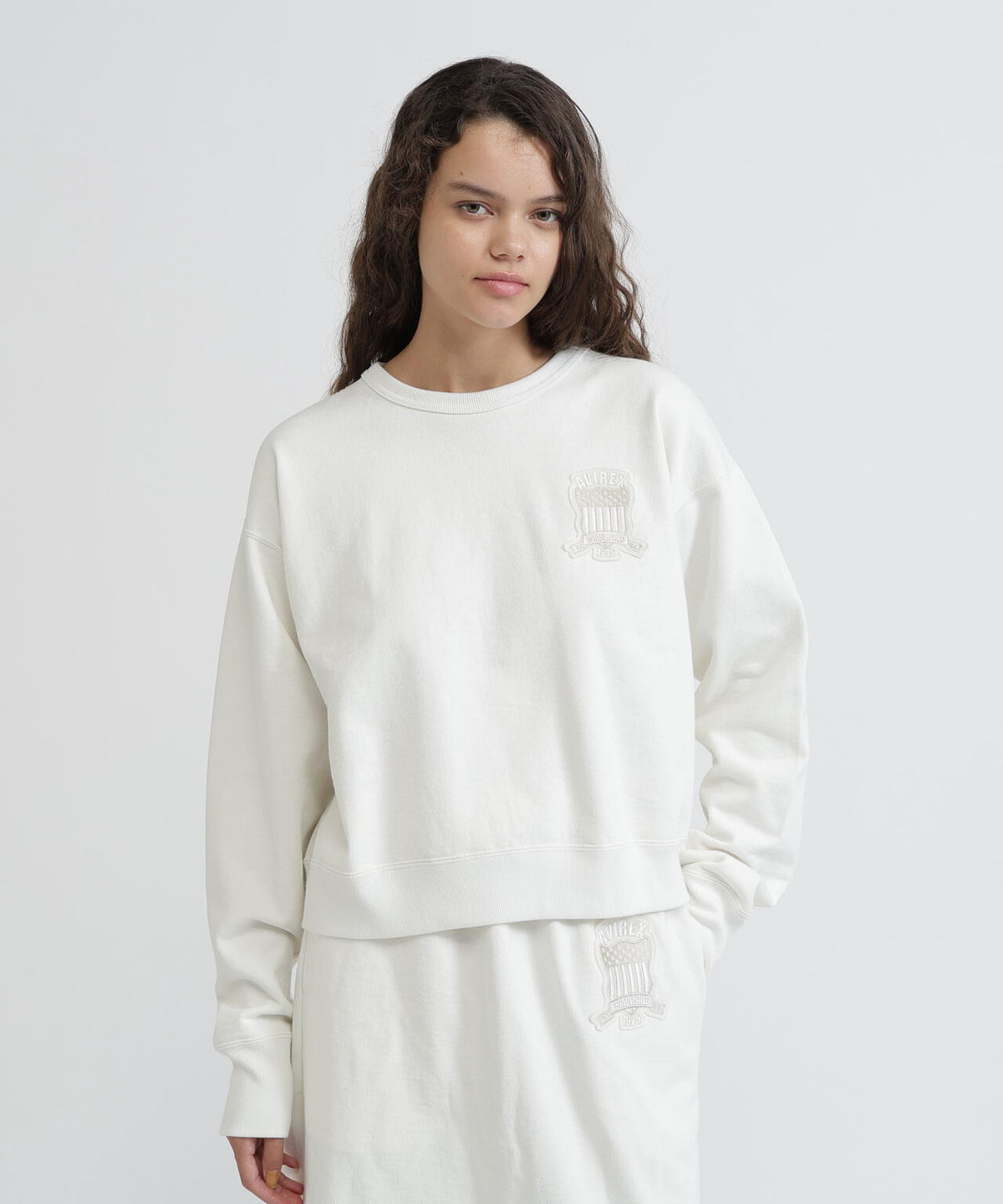《WOMAN》SIGNATURE VARSITY LOGO SWEAT