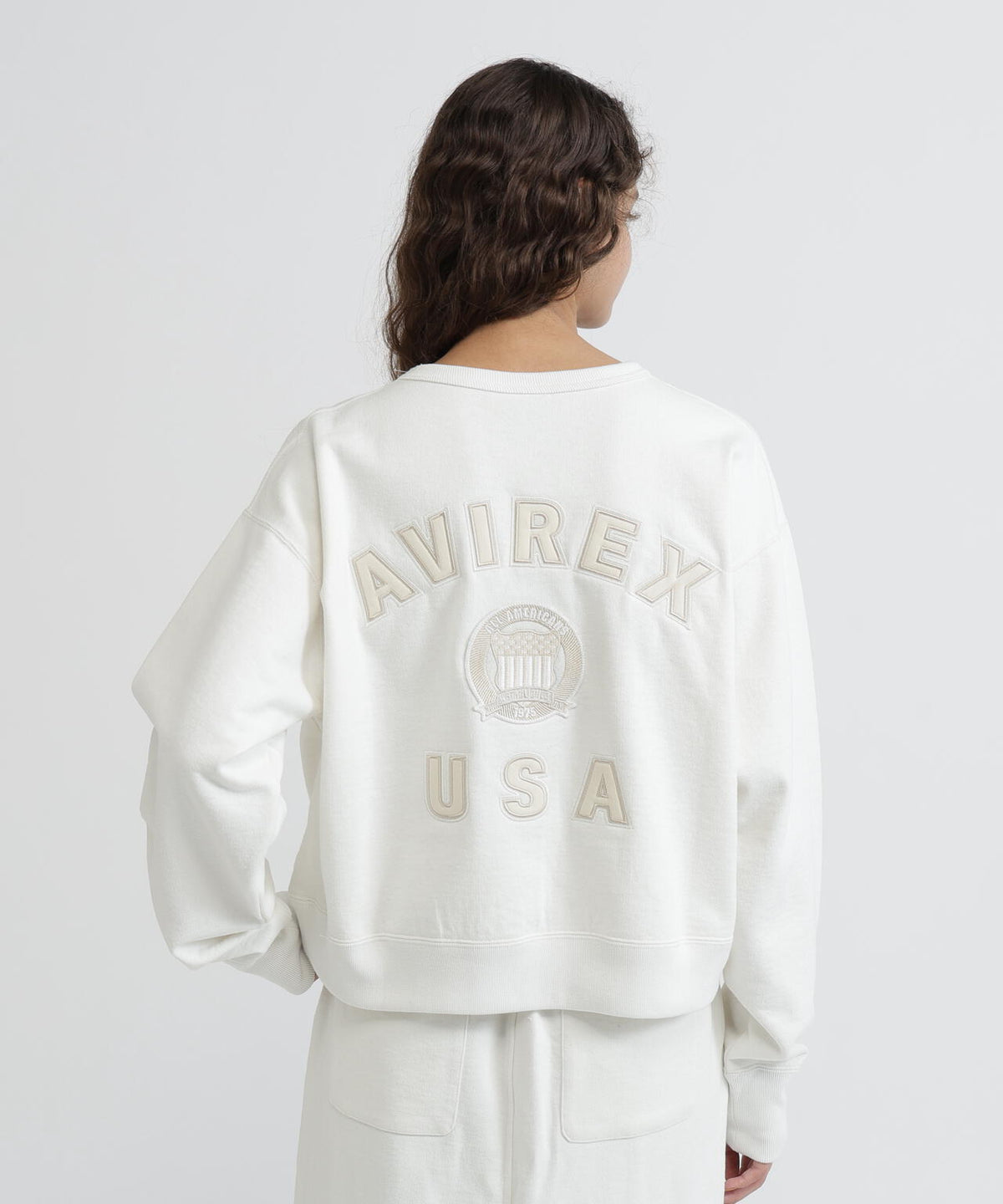 《WOMAN》SIGNATURE VARSITY LOGO SWEAT