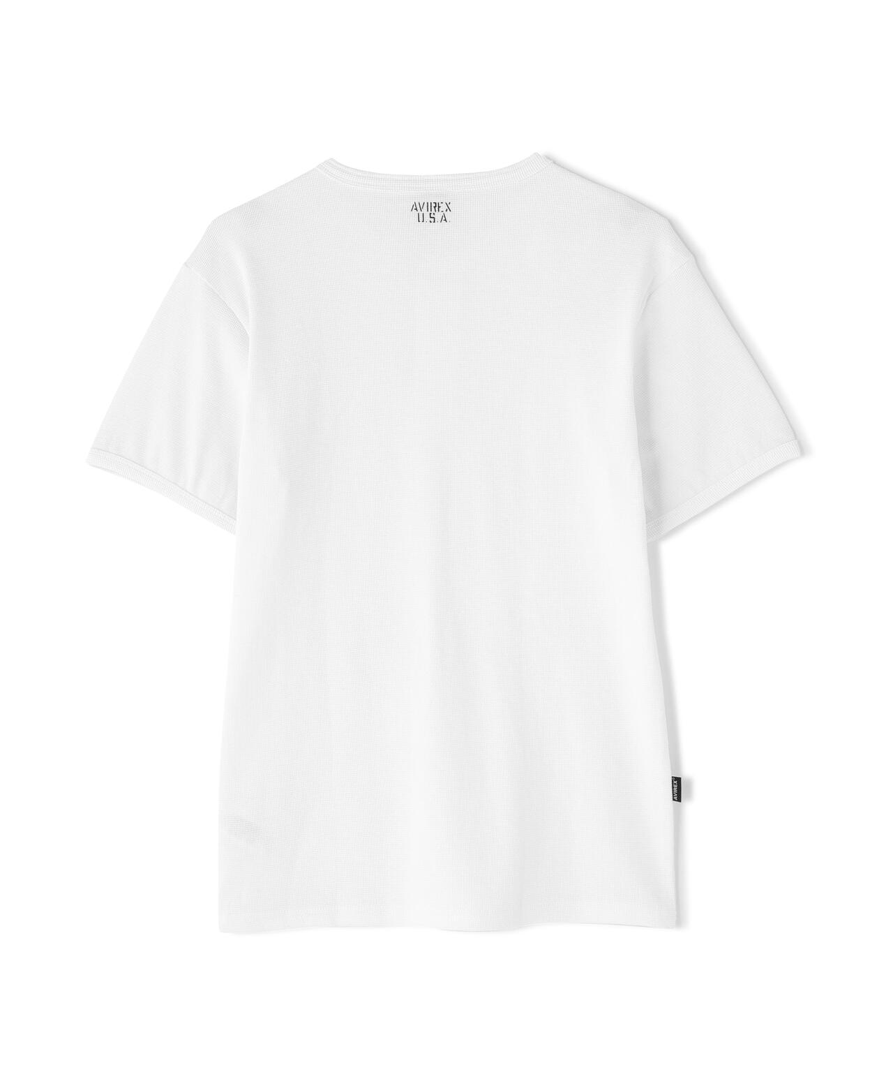 《DAILY/デイリー》MINI WAFFLE HENRY NECK T-SHIRT