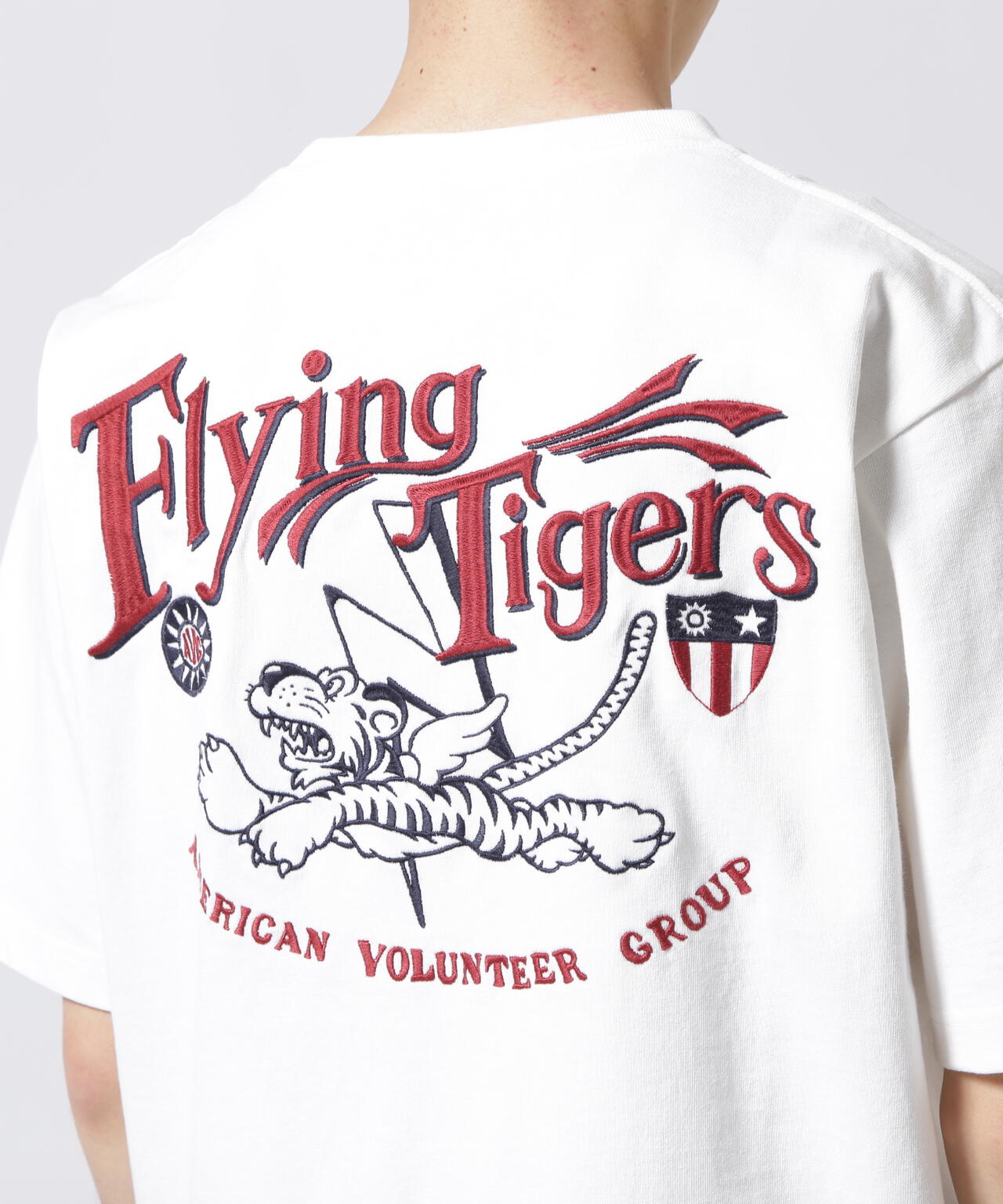 《WEB＆DEPOT限定》EMBROIDERY T-SHIRT FLYING TIGERS
