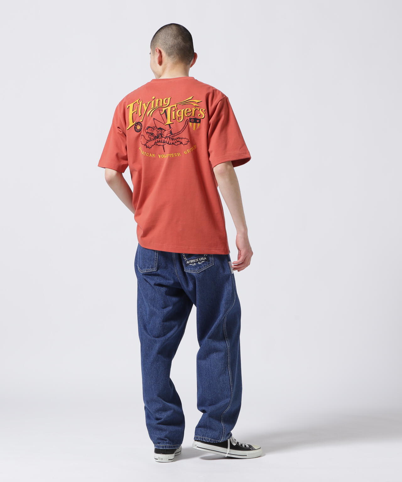 《WEB＆DEPOT限定》EMBROIDERY T-SHIRT FLYING TIGERS