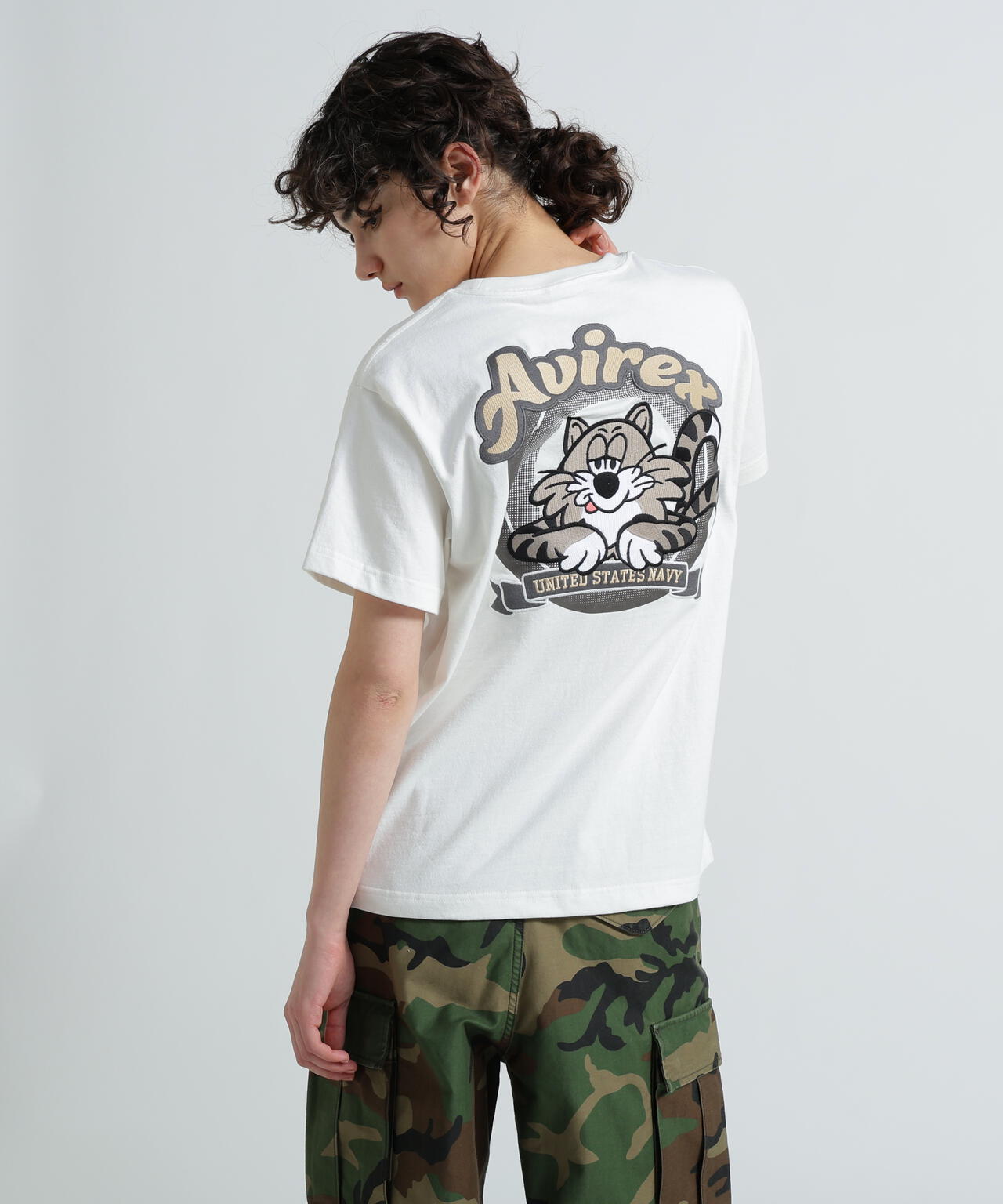 90s PJMARKゲームシャツ 2XL アメフト ワッペン刺繍 Y2K B系 WEB&DEPOT限定》TOM CAT EMBROIDERY T-SHIRT | AVIREX（アヴィレックス