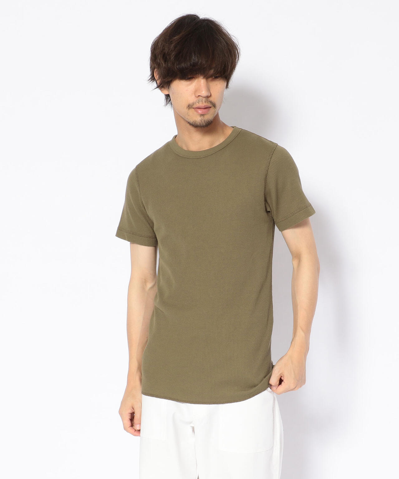 《DAILY/デイリー》THERMAL CREW NECK T-SHIRT
