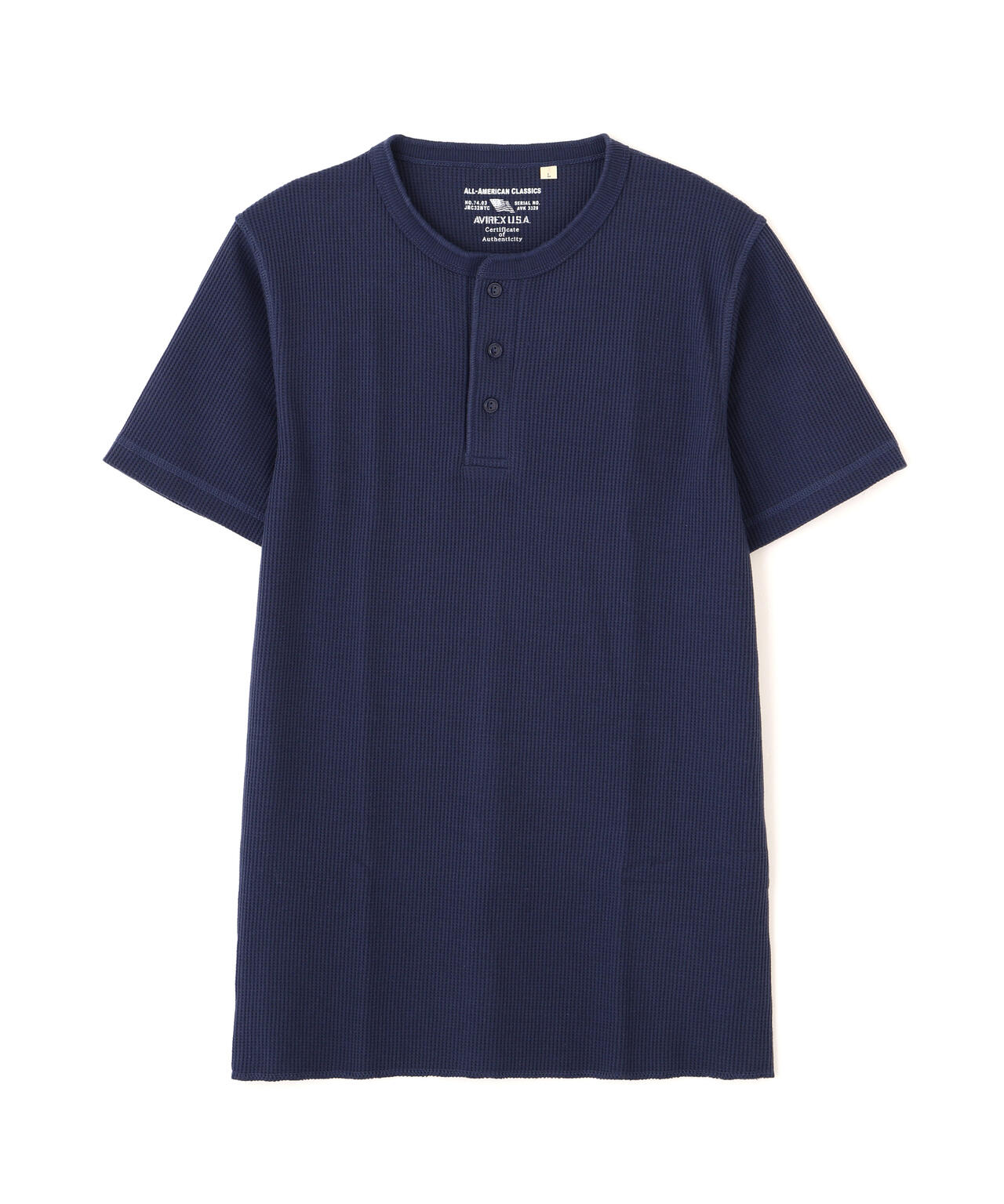DAILY/デイリー》THERMAL HENRY NECK T-SHIRT | AVIREX