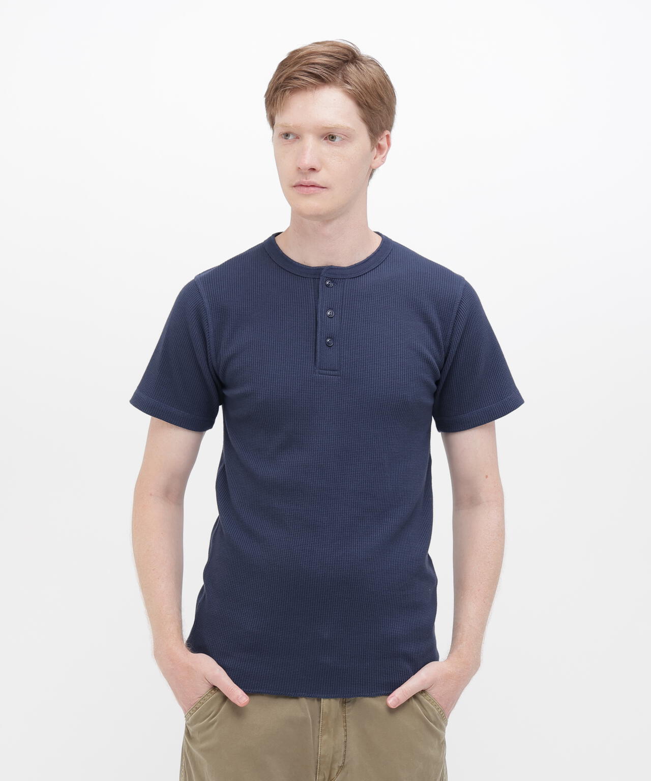 DAILY/デイリー》THERMAL HENRY NECK T-SHIRT | AVIREX