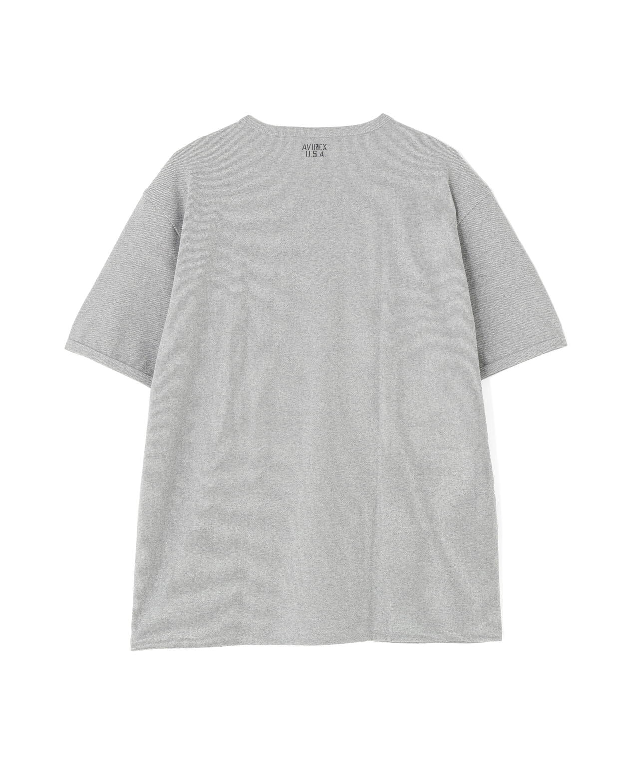 《DAILY/デイリー》BIG SIZE RIB S/S CREW NECK T-SHIRT