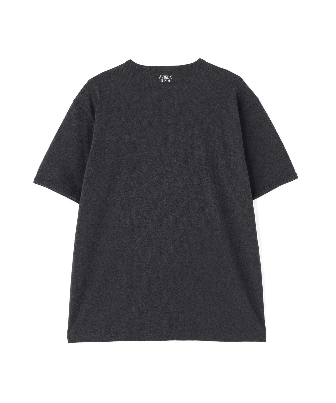 《DAILY/デイリー》BIG SIZE RIB S/S CREW NECK T-SHIRT