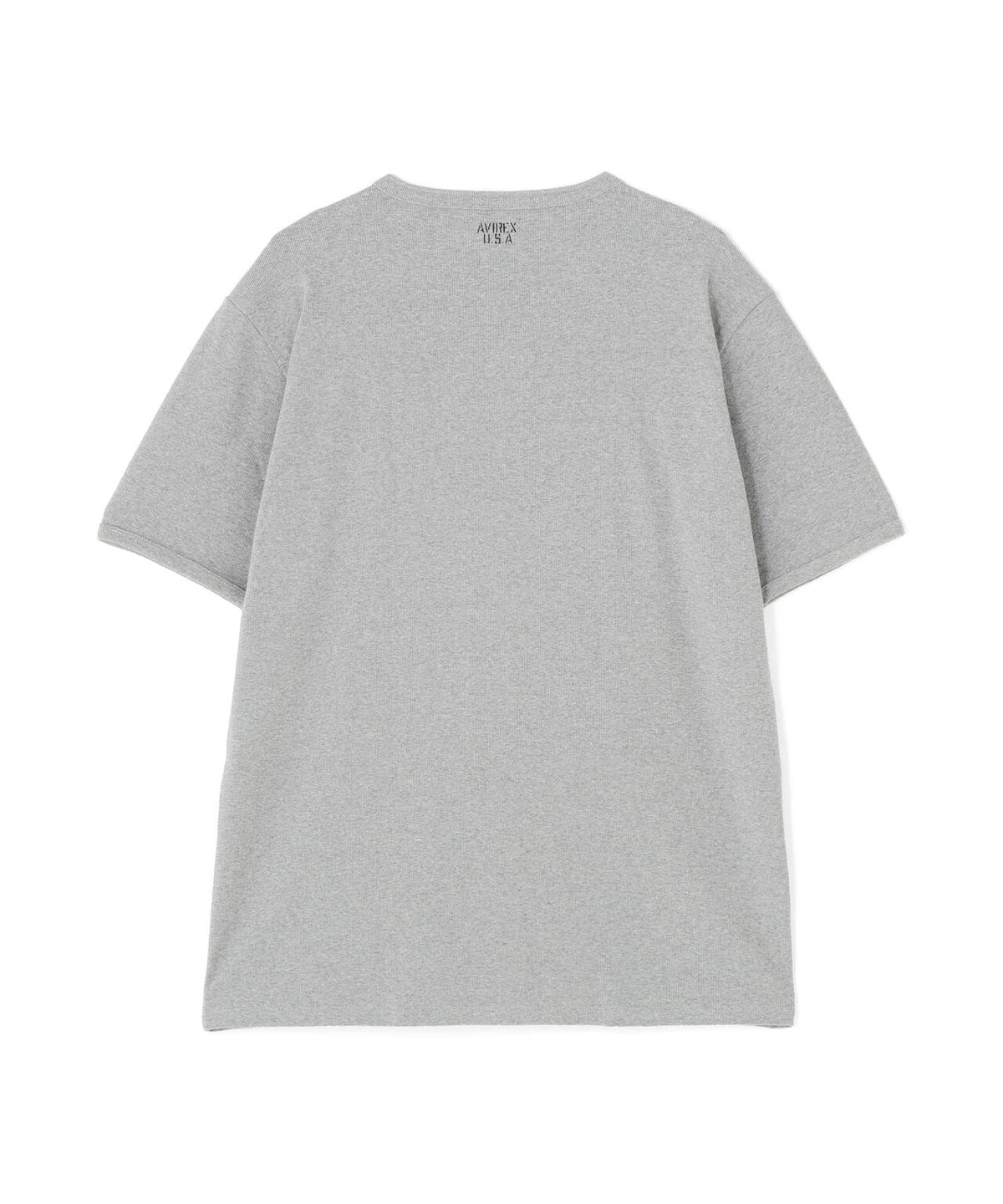 《DAILY/デイリー》BIG SIZE RIB S/S HENLEY NECK T-SHIRT