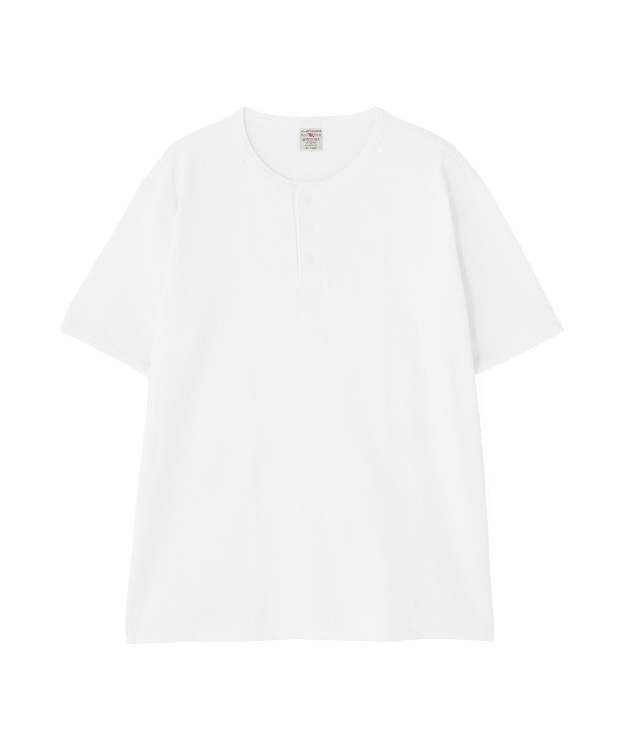 《DAILY/デイリー》BIG SIZE RIB S/S HENLEY NECK T-SHIRT