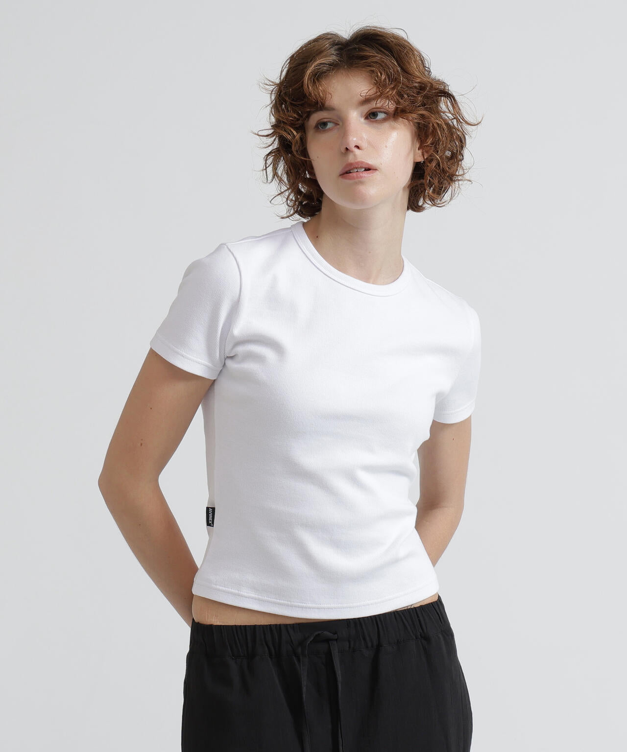SOPHIA ALSO ALIVE Tシャツ ホワイト DAILY/デイリー/WOMAN》 S/S CREW NECK T-SHIRT | AVIREX
