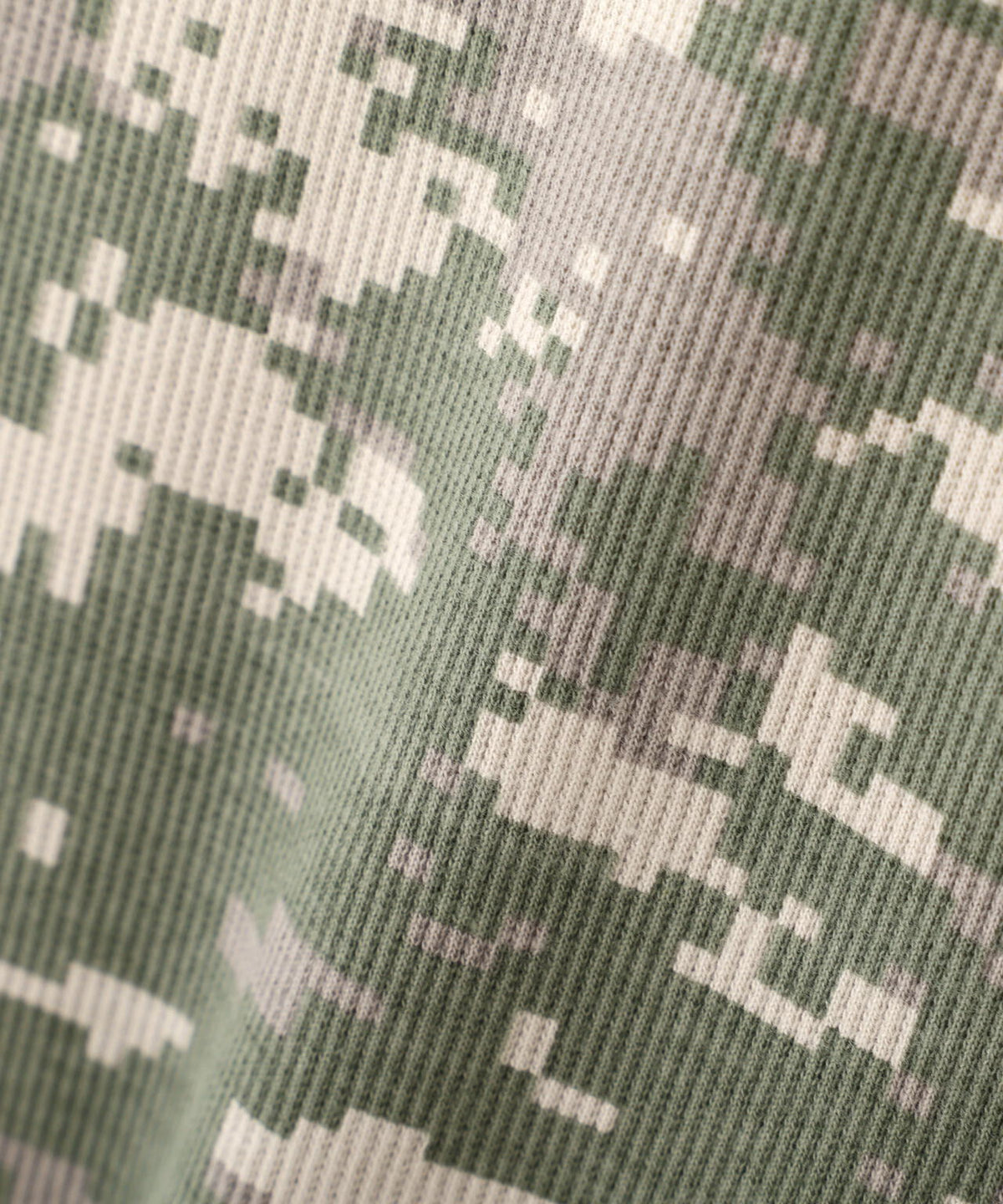 《WEB限定/DAILY/デイリー/WOMAN》 RIB CAMO S/S CREW NECK T-SHIRT
