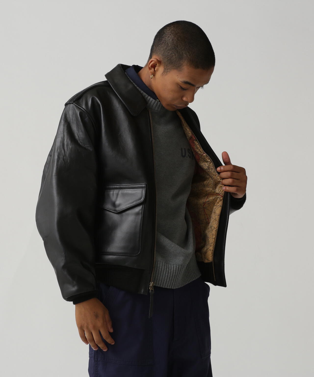 A-2 FLIGHT JACKET ANTIQUE LAMB