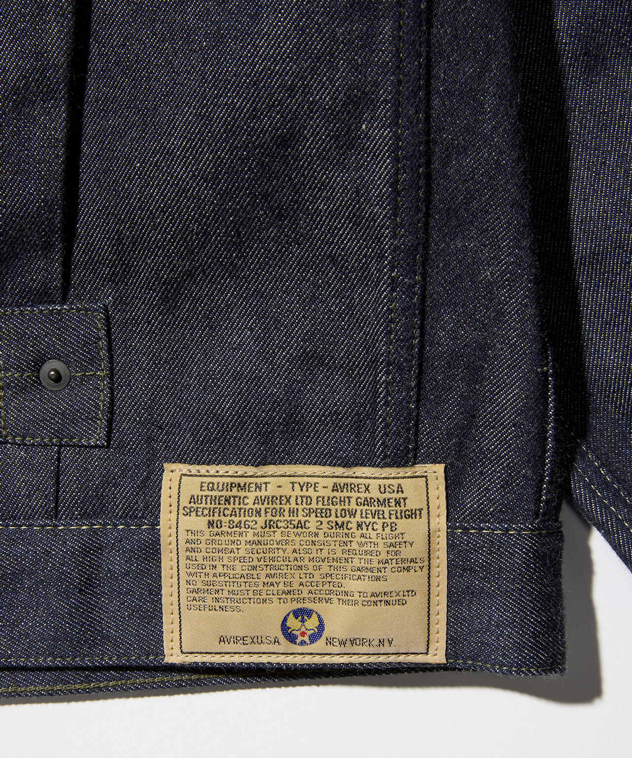 AVIREX HERITAGE DENIM Type-1 JACKET ”NYLON”