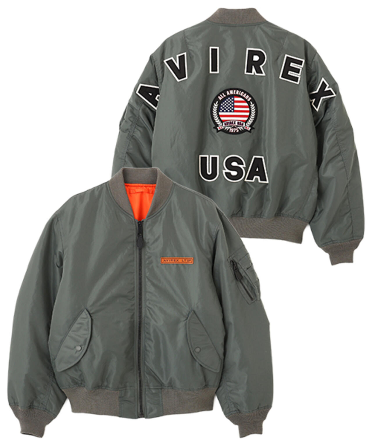 完売品 2XL 希少サイズ AVIREX BIG MA-1 フライトジャケット MA-1 BIG LOGO ”FLAG” | AVIREX（アヴィレックス） ｜【公式】通販mix