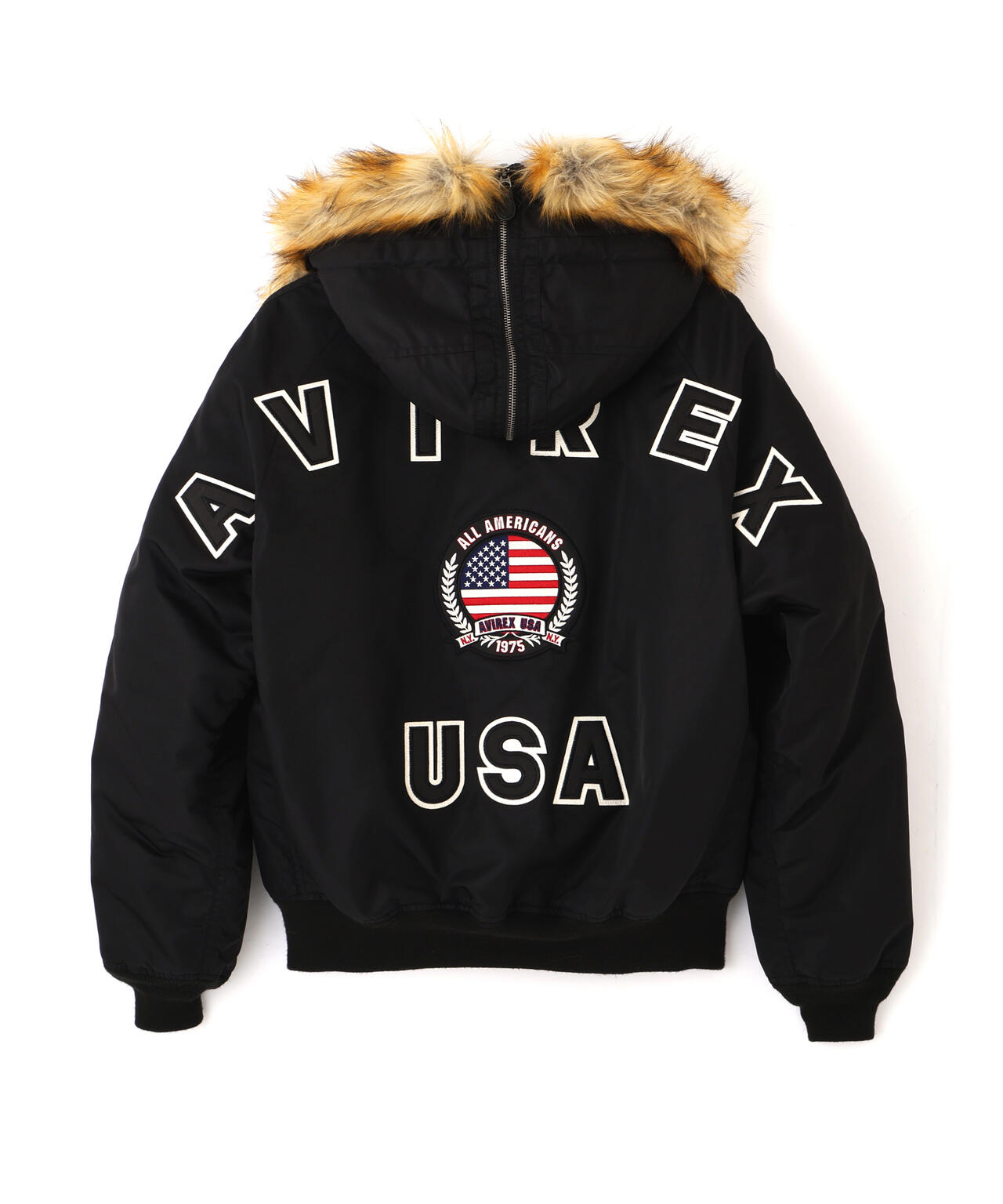 希少90s AVIREX N-2B フライトジャケット ショート丈 バックロゴ N-2B BIG LOGO ”FLAG” | AVIREX（アヴィレックス） ｜【公式】通販mix