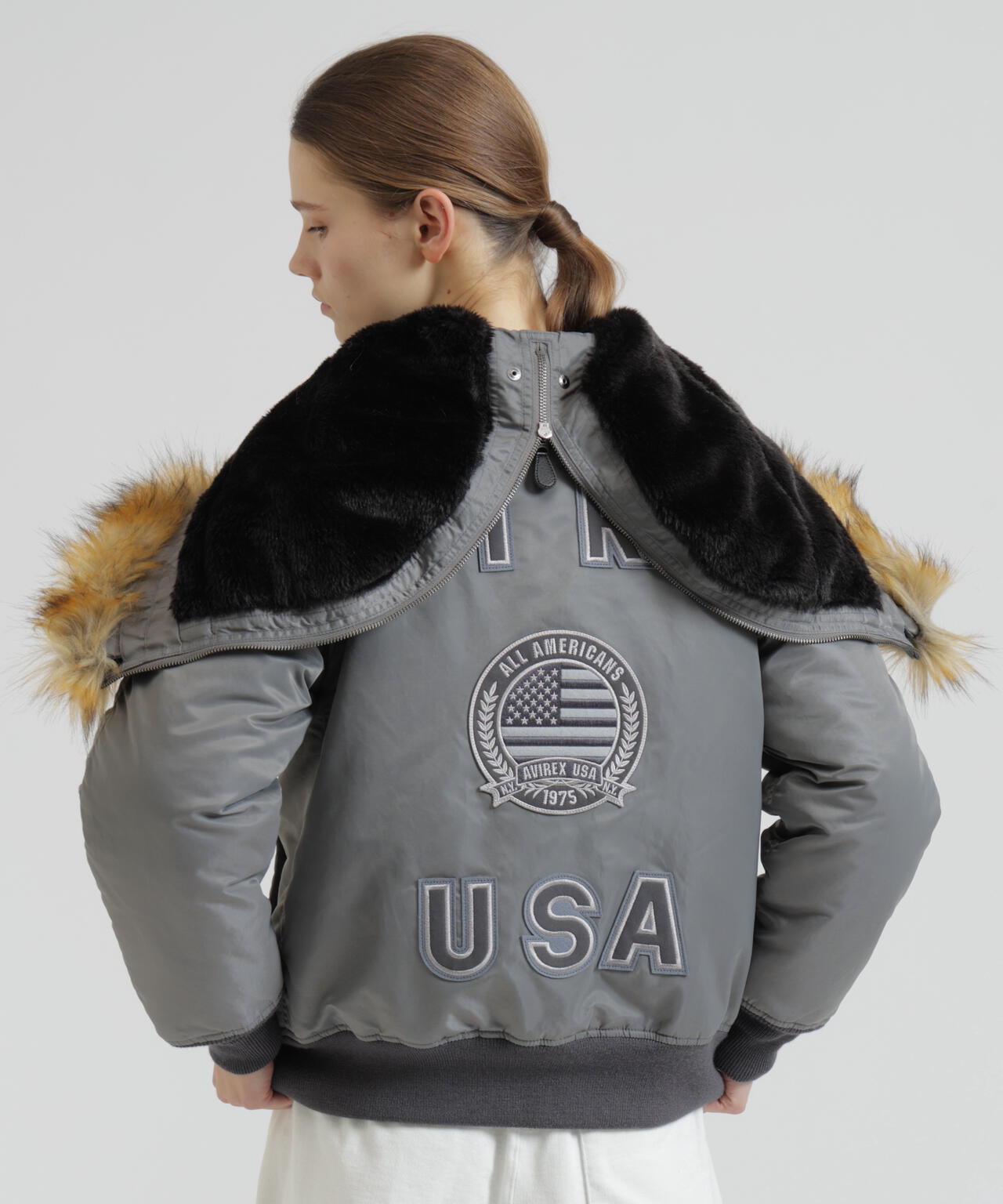WOMAN/直営店限定》N-2B BIG LOGO FLAG | AVIREX(アヴィレックス WOMAN/直営店限定》N-2B BIG LOGO FLAG | AVIREX(アヴィレックス