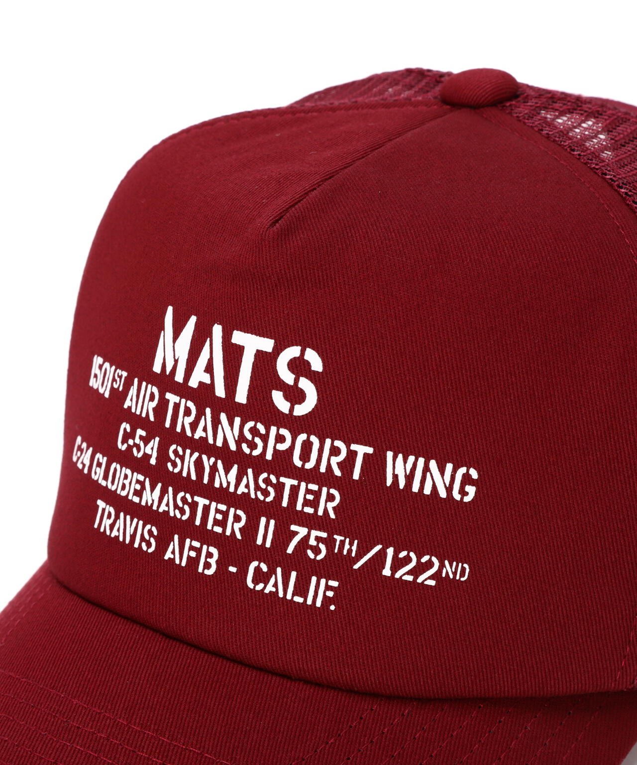 手動式バッジプレス 赤 メタルキャップ付き 直営店限定》MESH CAP MATS | AVIREX（アヴィレックス） ｜【公式