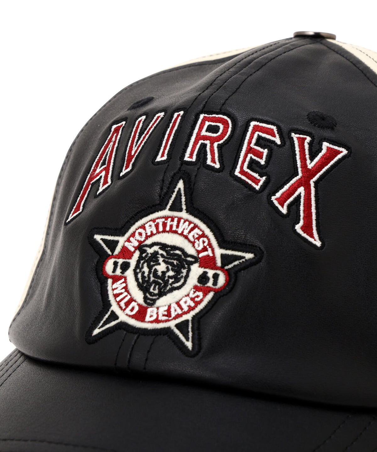 VARSITY LEATHER CAP ”WILD BEAR”