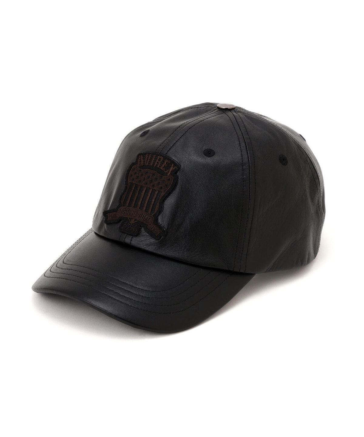 VARSITY LEATHER CAP ”SIGNATURE LOGO” SAME COLOR