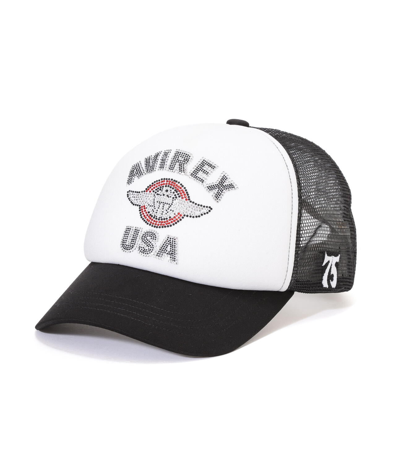 【直営店限定】RHINESTONE VARSITY LOGO MESH CAP