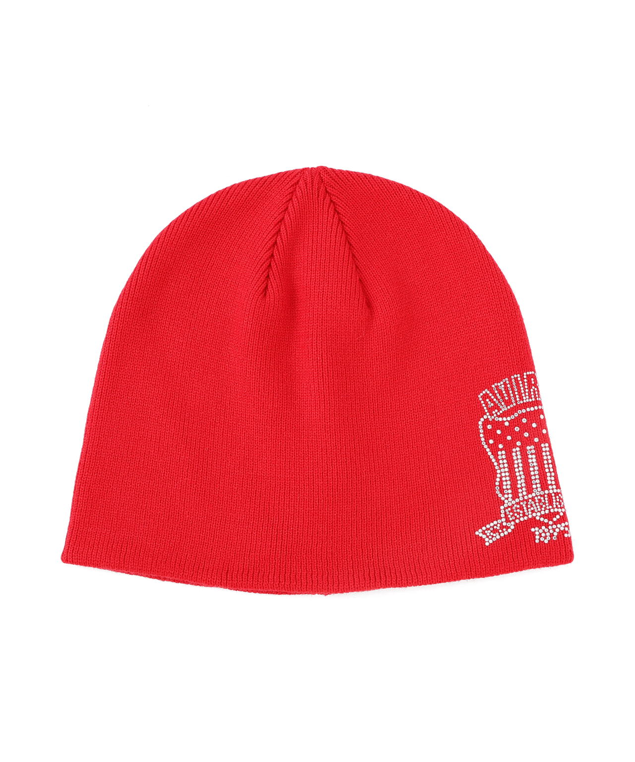WOMAN/直営店限定》RHINESTONE VARSITY LOGO BEANIE | AVIREX